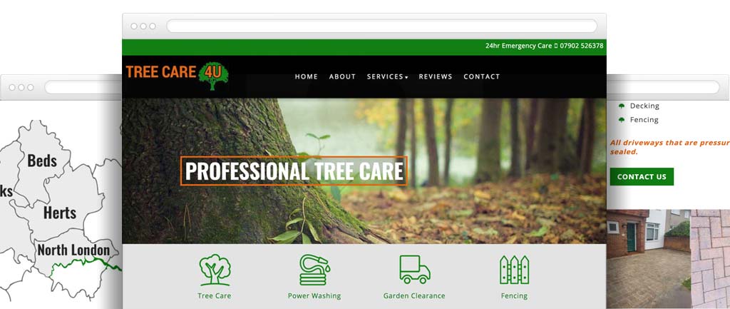 Tree care website design