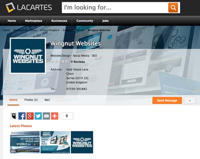 Lacartes Business Directory is Free