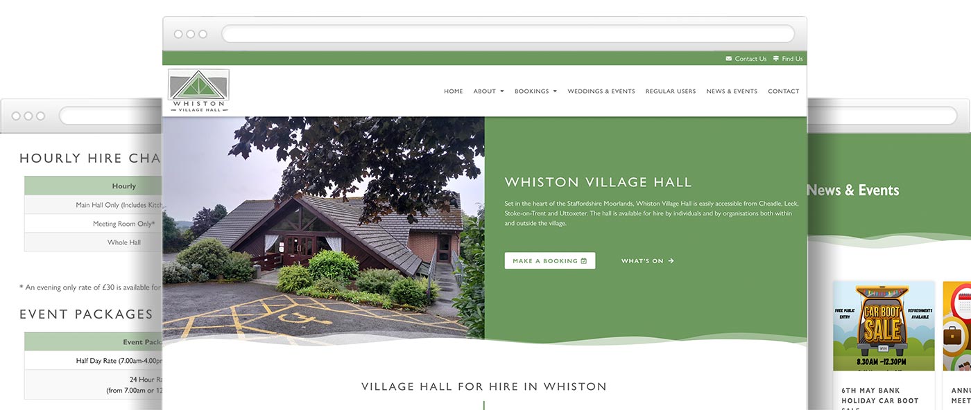 Proven village hall website design