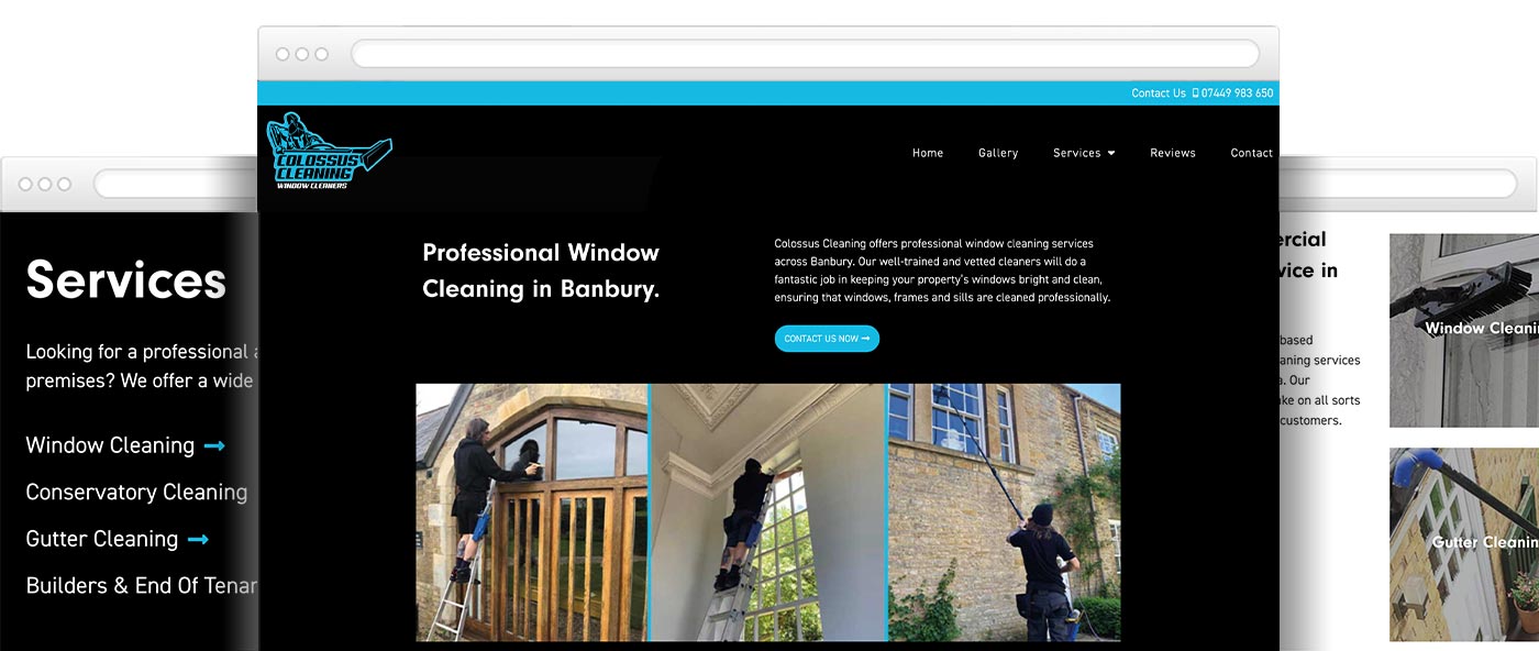 Window cleaning website design