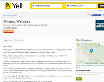 Yell Business Listing for Off-Page Links is the second best free listing.